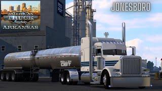 3 nice yard in Arkansas #peterbilt  Big CAT  | 4k | American Truck Simulator | Realistic Driving