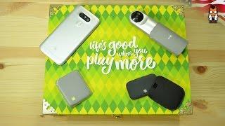 LG G5 and Friends Unboxing (LG 360 Cam, Cam Plus & HiFi Plus)