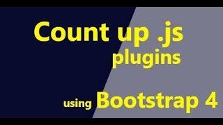 Auto count up on scroll // Using Bootstrap 4