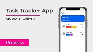 [Preview] Task tracker app using SwiftUI + MVVM
