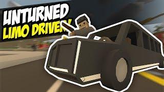 LIMO DRIVER - Unturned Roleplay | Police Harassment! (Funny Moments)