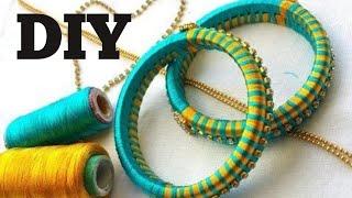 How To Make A Silk Thread Jewellery l Craft l DIY