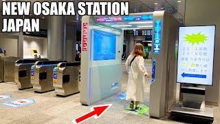 Visiting Japan's Most Futuristic Station || Brand New Osaka Station Face-Recognition Ticket Gate