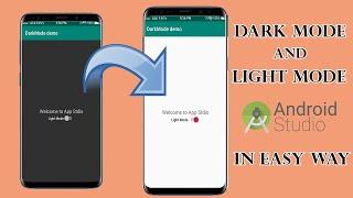 how to create light mode and night mode android studio || Dark mode with switch button || dark mode