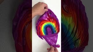 Yummy rainbow cake #ad #diy #opticalillusion #tiedye