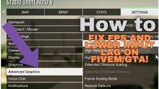 How to Fix FPS Stutters and Lower Input Lag in Fivem/GTA 5!