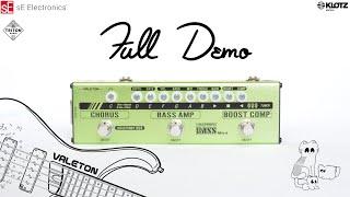 Valeton Dapper Bass Mini DEMO + REVIEW | Boost, Compressor, Preamp, Chorus, Tuner, DI Pedalboard!