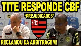 "CONFIRMO E REPITO TUDO" TITE RESPONDE CBF! RECLAMA DA ARBITRAGEM CONTRA O FLUMINENSE! COLETIVA! E+