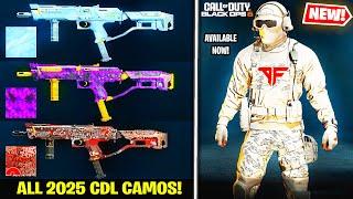 ALL 12 NEW CDL 2025 CAMOS SHOWN  Atlanta FaZe Team Packs Call of Duty League Bundles BO6 Warzone