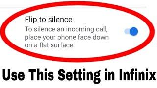 how to enable/use Flip to silence in infinix ।Flip to silence in infinix। infinix Flip to silence