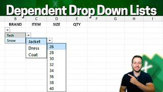 Make Multiple Dependent Dropdown Lists In Excel (Easiest Method) | Step by Step