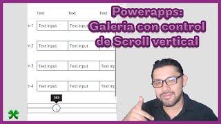 Powerapps: galería vertical con scroll horizontal || Propiedad X de controles