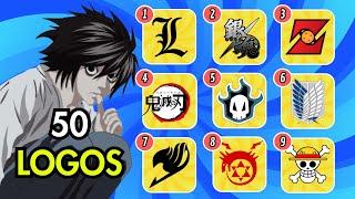 GUESS 50 ANIME LOGOS  How many Can you Guess? ANIME QUIZ