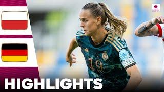 Germany vs Poland | What a Game | Highlights | Women's Euro Qualifiers 04-06-2024