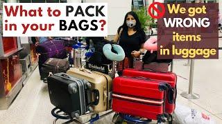 What to pack in luggage when moving to Canada | Items to pack in luggage for flights to Canada