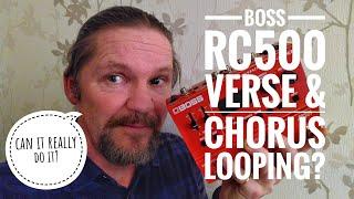 Boss RC500 serial verse-chorus loops. It can really do it!