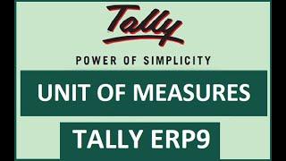 How to create stock units in tally|Create simple and compound units in inventory|tally tutorials