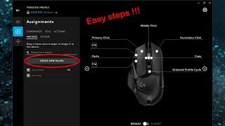 How to set up Autoclick with an Autoclick MACRO on a Logitech Mouse (g502, g203 ...)  !!!