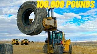 I bought the WORLDS LARGEST TIRE FORKLIFT!!