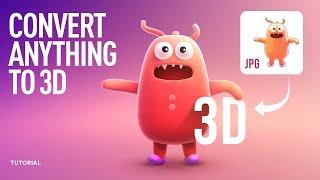 Convert a 2D image to a perfect 3D character model - Is it really AI?