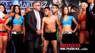 FULL UNDERCARD WEIGH IN FOR COTTO VS MARTINEZ