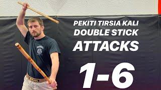 Pekiti Tirsia Kali - Double Stick Attacks 1 to  6