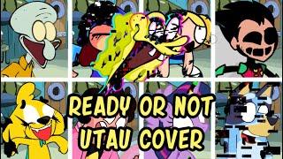 Ready Or Not But Different Characters Sing It (FNF Ready Or Not Everyone Sings It) - [UTAU Cover]