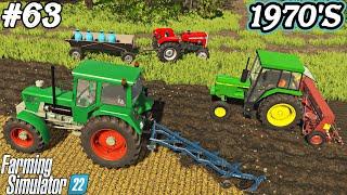 1970'S. NEW TRACTOR in action. Plowing, sowing. Farewell MF. Farming imulator 22. FS 22. Ep 63