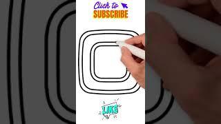 How to Draw instagram Logo | #shorts