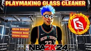 2K20 PLAYMAKING GLASS CLEANER IS BACK!!(74 STRENGTH + 85 BALL HANDEL + 77 3PT) BEST BUILD NBA 2K24