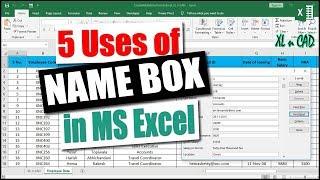 Use of Name Box in MS Excel