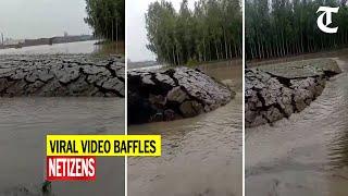 Watch viral video of land suddenly rising in Haryana, netizens speculate reason