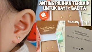 ANTING TOGE BAYI & BALITA EMAS 24KARAT LUCU | Anting Newborn | Unboxing & Review