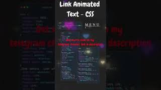 Animated Link Text on Hover using HTML and Pure CSS | codewithFaraz