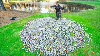 Diving Golf Course Pond FOUND 5,000+ LOST Golf Balls!! ($25,000)
