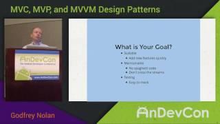 MVC, MVP, MVVM Design Patterns with Godfrey Nolan