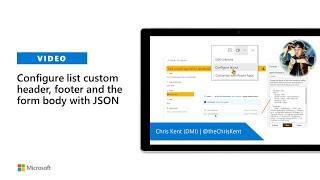 Configure list custom header, footer and the form body with JSON