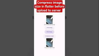 Compress image in flutter before upload to server #flutter #android #mobile #coding  #codingislife