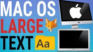 How To Increase Text And Icon Size On Mac OS