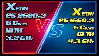 Xeon  E5 2620v3 (3200MHz) vs Xeon E5 1650v3 (4300MHz). Unlock Turbo Boost + Undervolting