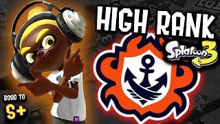 WHAT HIGH RANK SPLATOON 3 IS LIKE (Road To S+ Rank)