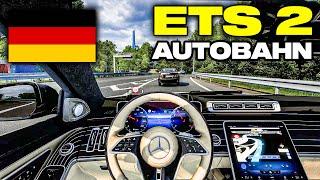 VIP ESCORT IN AUTOBAHN!!! MERCEDES W223 | ETS 2 [1.48] Mod Gameplay