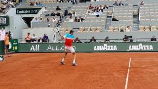 Marin Cilic vs Casper Ruud - First set  court view Cilic Movement