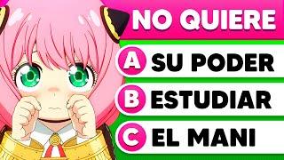 PREGUNTAS SOBRE ANYA FORGER  Anime de Anya Spy x Family | Quiz de Anime | Preguntas y Respuestas