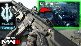 Soap's M4A1 & M1014 Loadout from COD4 MW Safehouse Mission - Modern Warfare 3 Gameplay