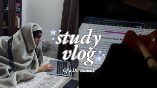 day in the life of a Delhi University student / study vlog / preparing for exams / skzoo plushies