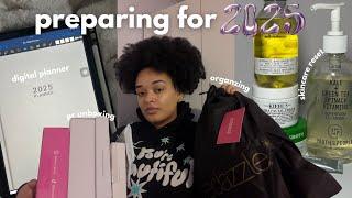 preparing for 2025 ⋆˚𝜗𝜚˚⋆ skincare reset, decluttering, digital planner, unboxing pr & MORE!