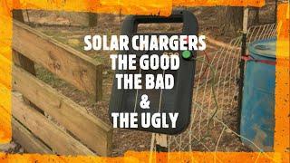 Solar Fence Chargers, What We Use and What We Won't Buy Again. #pasturedpigs #pasturedpoultry