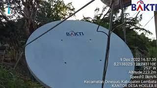 Instalasi VSAT BAKTI KOMINFO 2022 di Kantor Desa Hoelea II