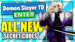 Demon Slayer Tower Defense Simulator CODES ALL NEW ROBLOX Demon Slayer Tower Defense Simulator CODES